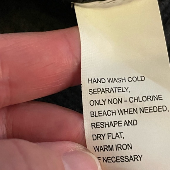 Classic 100% Cotton Cable Knit Dark Gray Woman’s Sweater Size 3XL - Picture 4 of 7